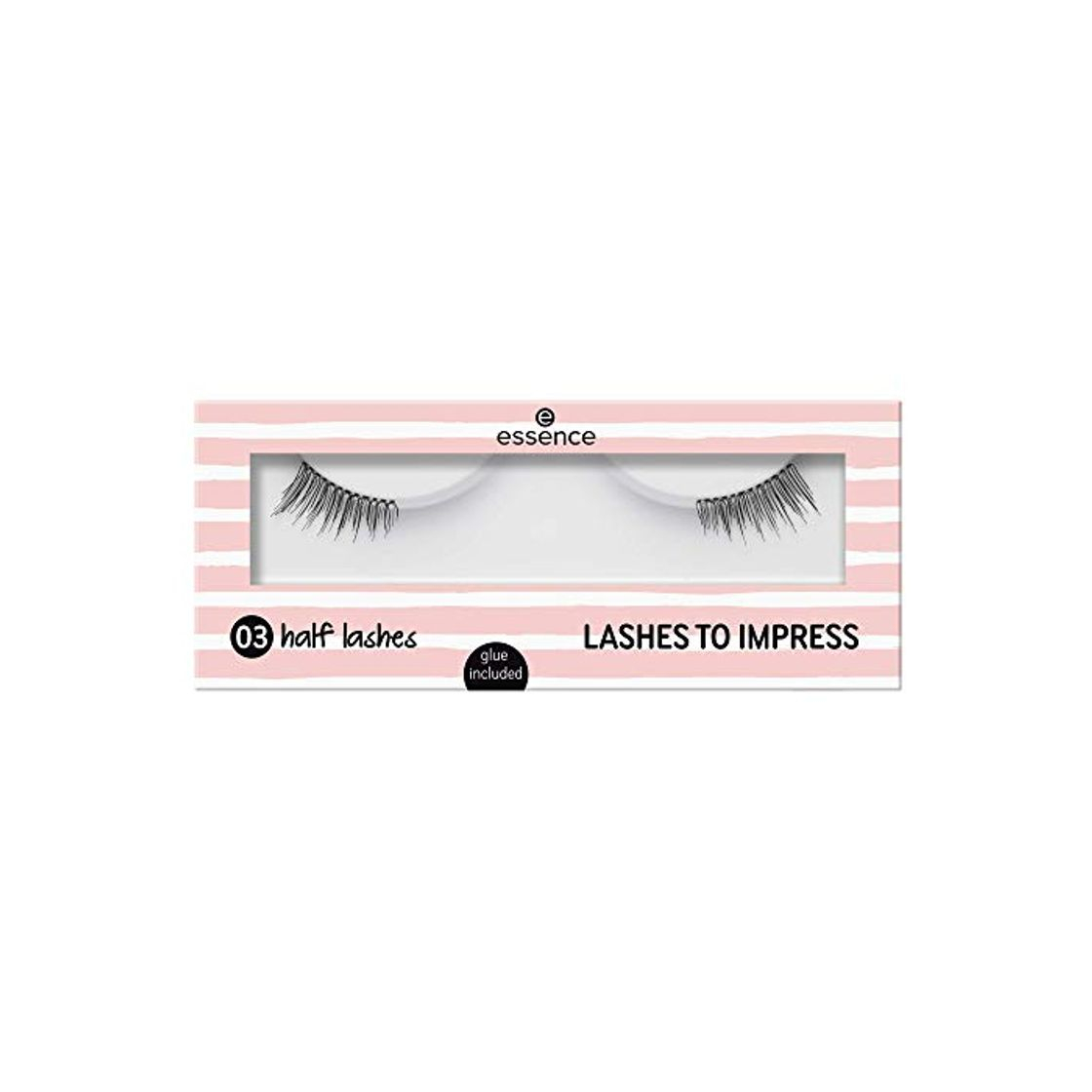 Productos Essence - pestañas lashes to impress - 03 half lashes