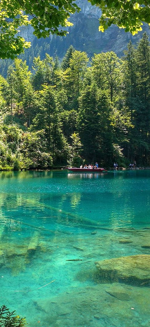 Moda Linda paisagem Lago azul turquesa 