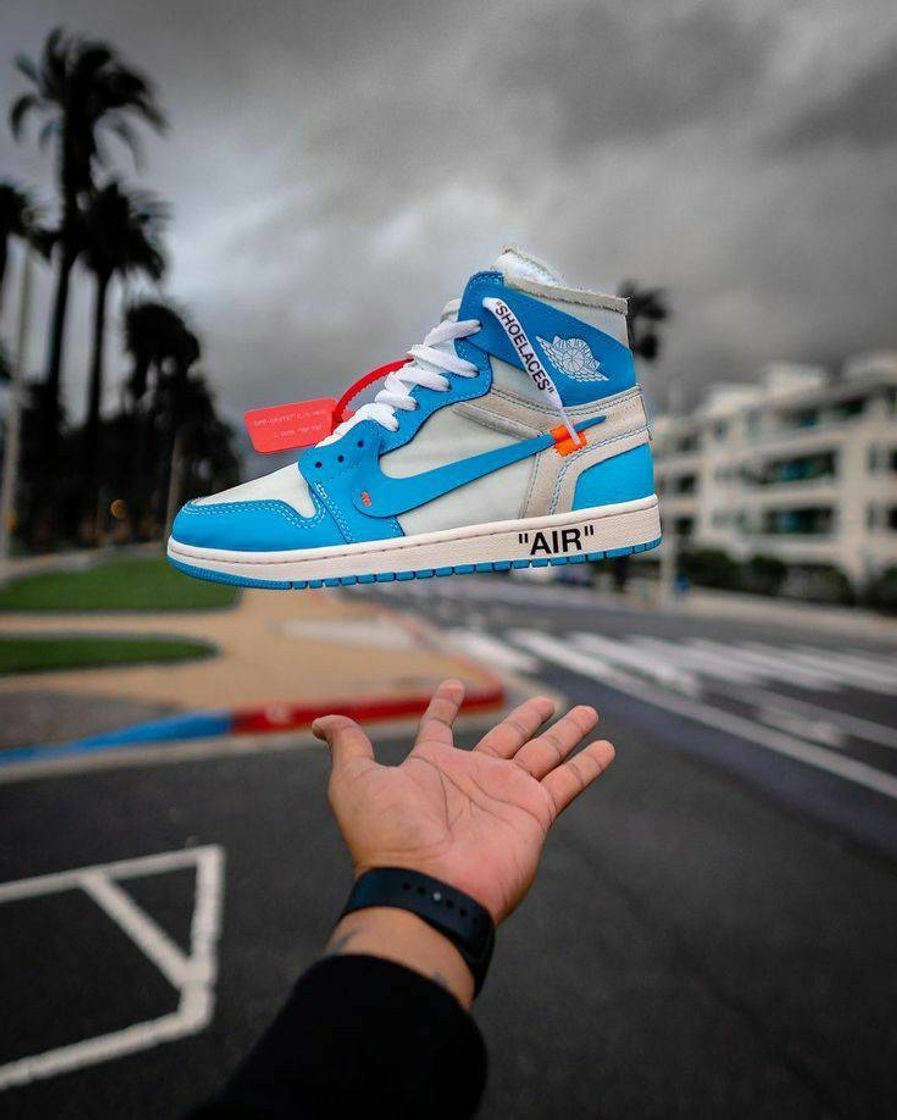 Moda Tênis Nike Off White x Air Jordan 1 Blue 🌐🔥