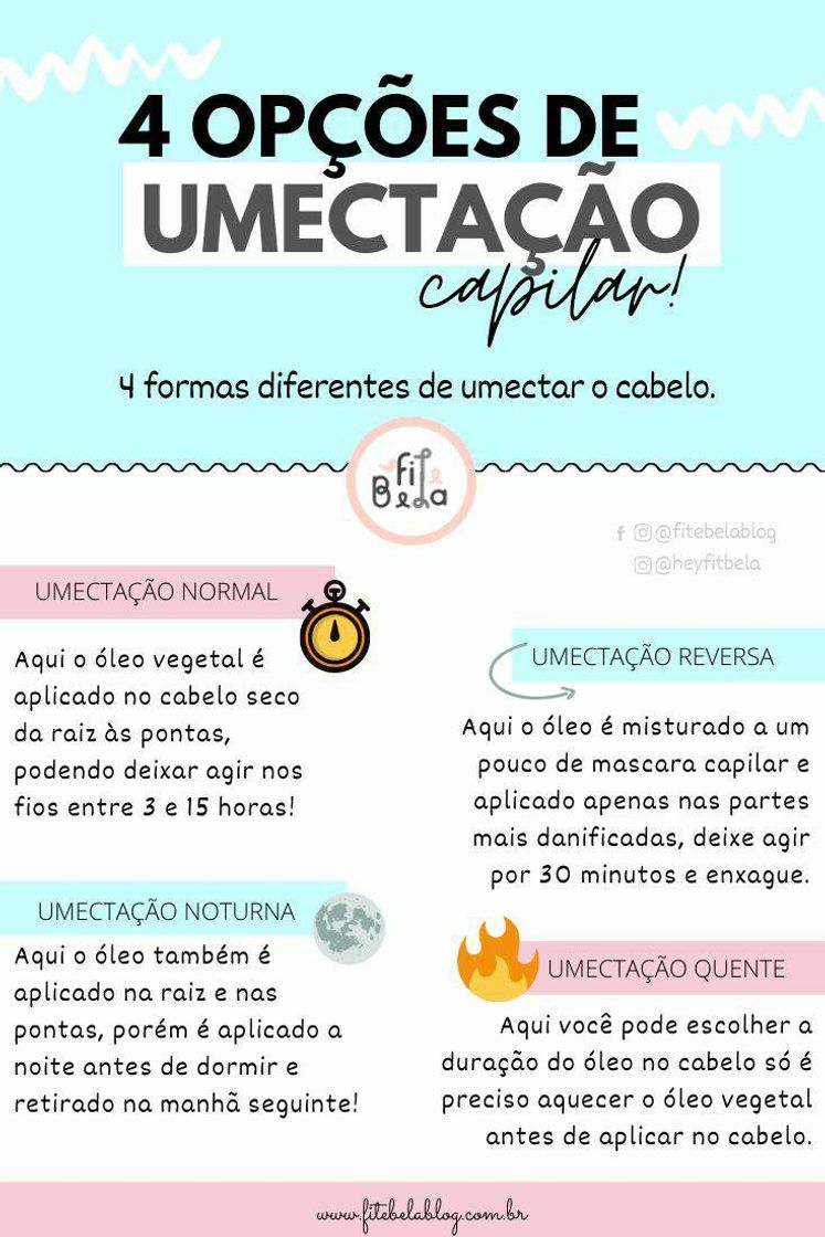 Moda Opções de umectação 