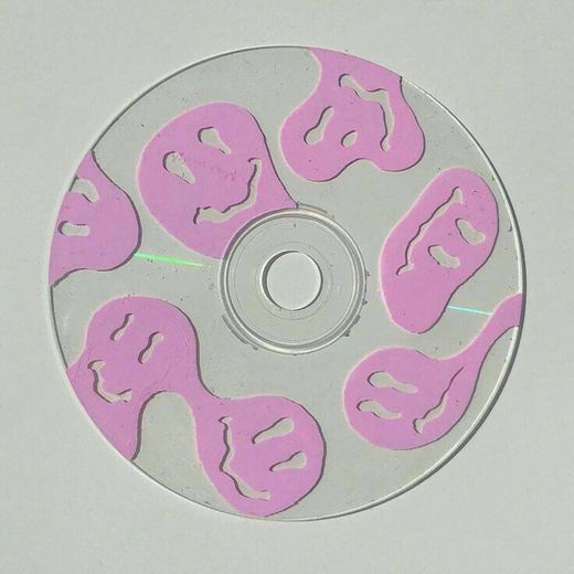 Pink smiley face CD 
