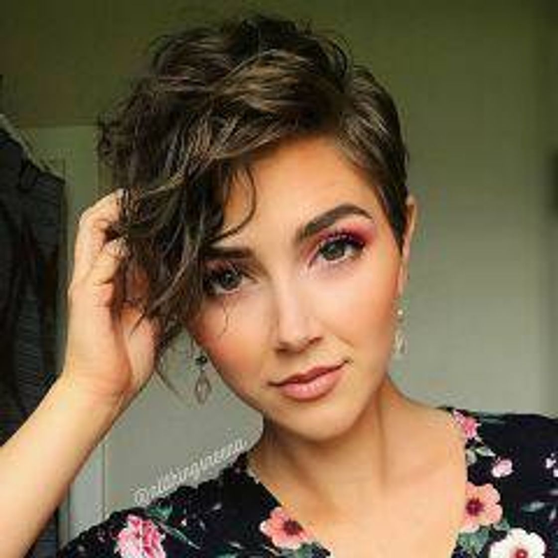 Fashion Corte de cabelo pixie curto alongado