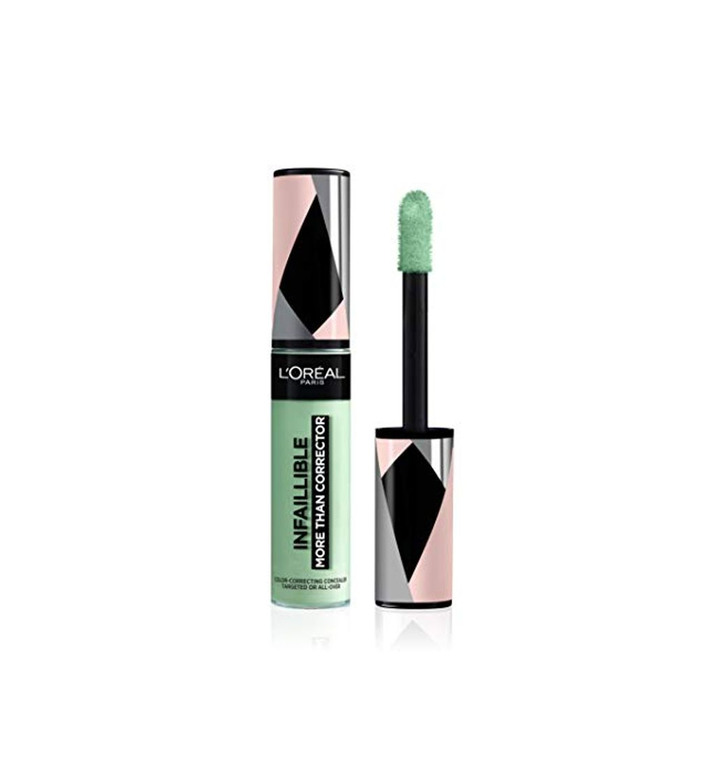 Social L'Oreal Paris Infalible More Than Concealer Corrector Verde Antirojeces Tono Green 001 30 g