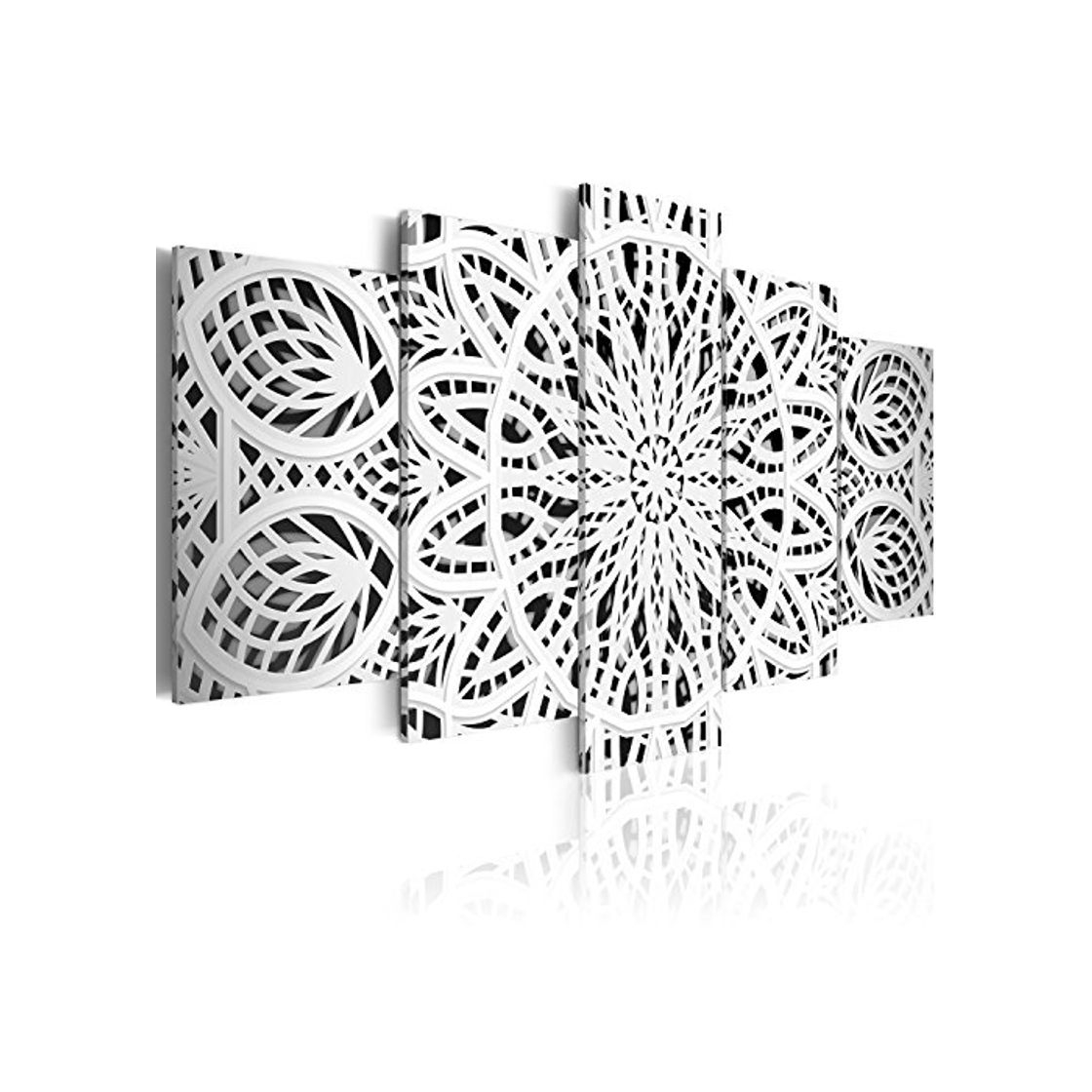 Social murando Cuadro en Lienzo Mandala Zen SPA 200x100 cm Impresión de 5