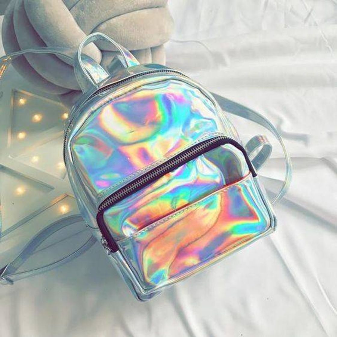 Moda Mochila holográfica