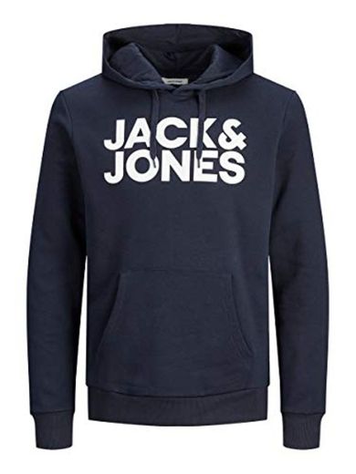 Jack & Jones Jjecorp Logo Sweat Hood Noos Capucha, Azul