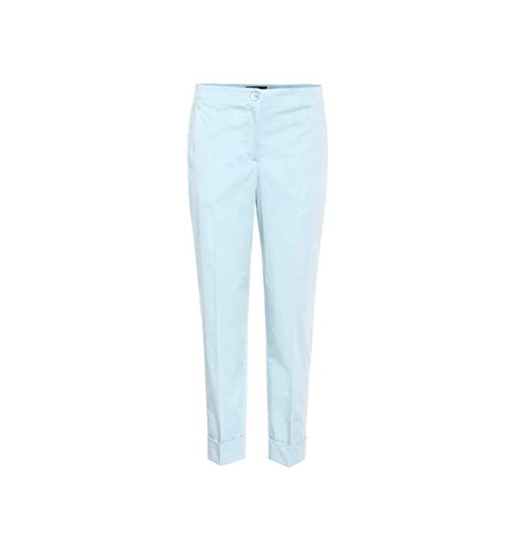 Moda Salvatore Ferragamo Pantalón de Popelina Azul Claro Talle 40