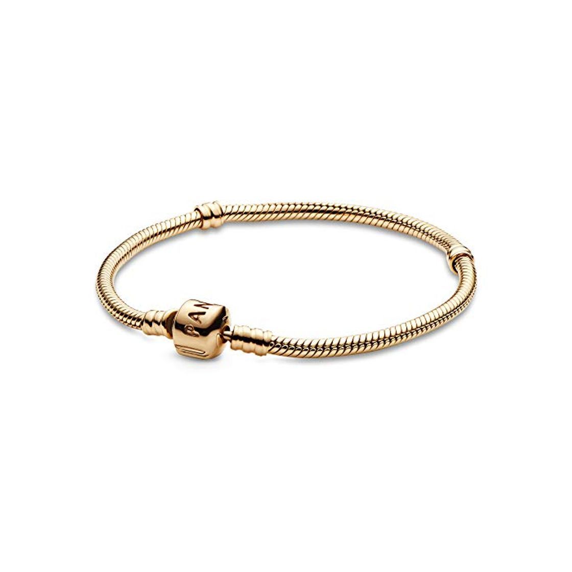 Moda Pandora Pulsera Pulsera de Oro Talla 18 550702