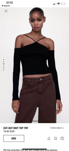 CUT-OUT KNIT TOP TRF