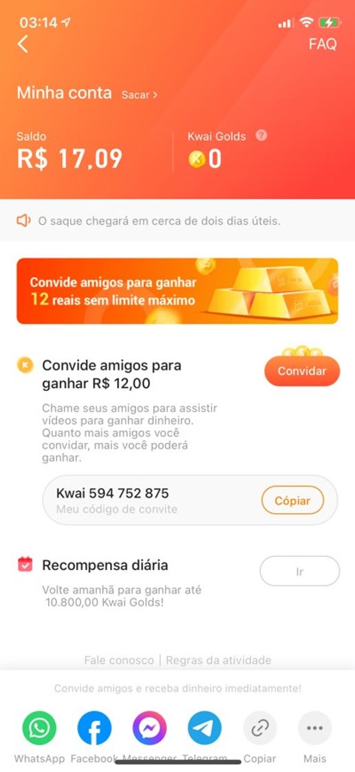 App Olá, hoje vou ensinar a ganhar uma renda extra no aplicativo