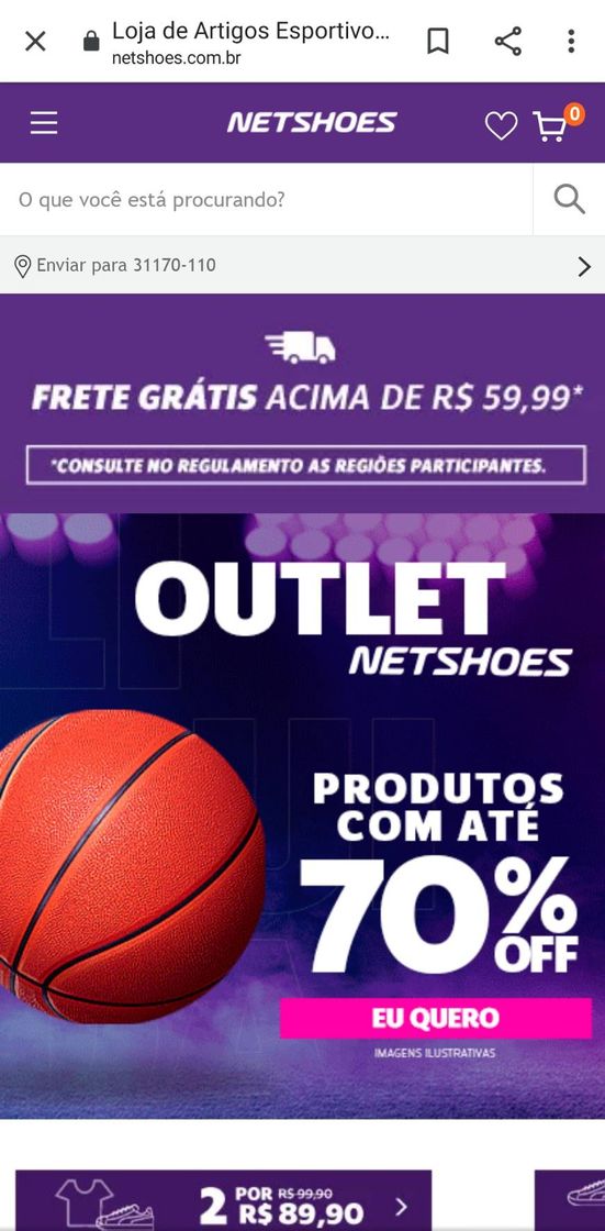 Fashion Netshoes: Loja de Artigos Esportivos Online