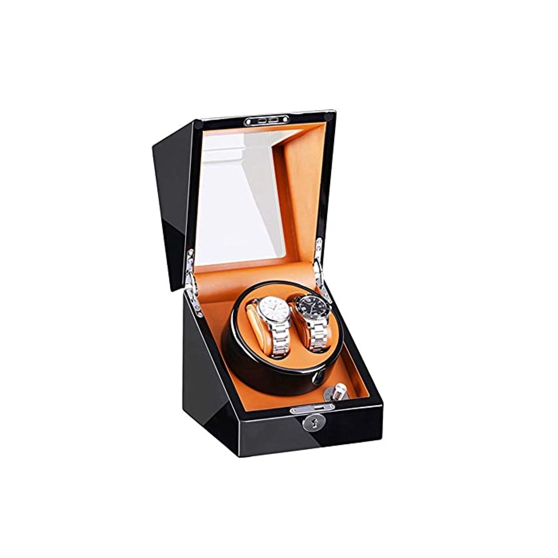 Moda DFJU Watch Winder Box 2 para relógios automáticos compatíveis com o Tamanho