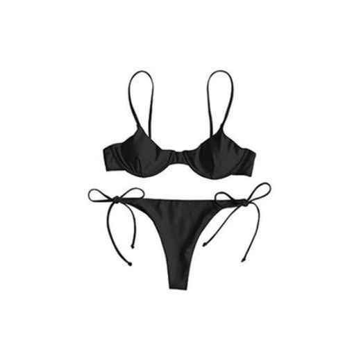 ZAFUL Conjunto de bikini para mujer con aros push-up