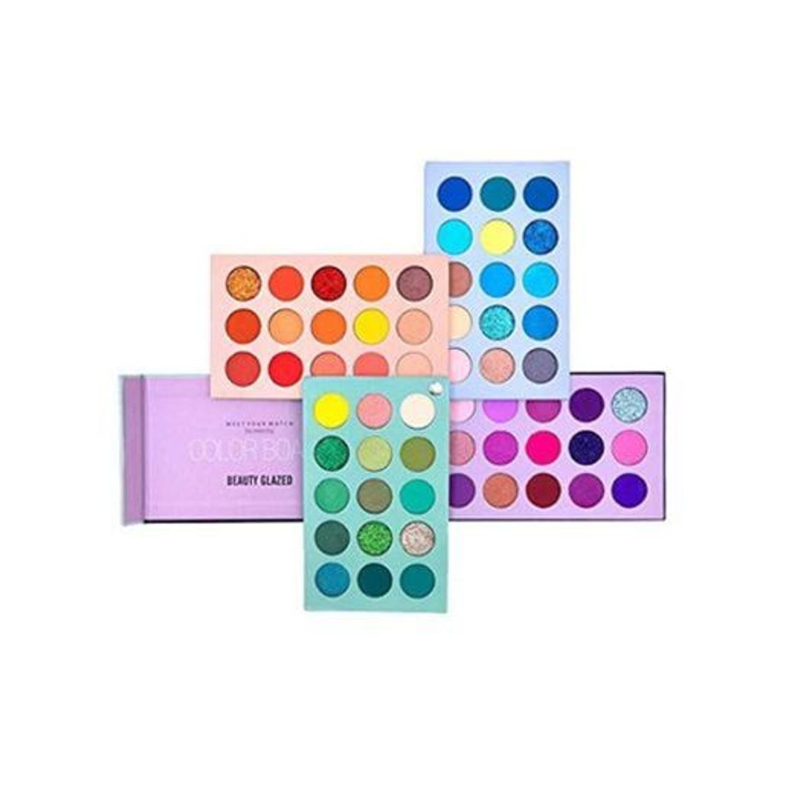 Social Beauty Glazed 60 Color Nuevo maquillaje Paleta de sombras de ojos 4