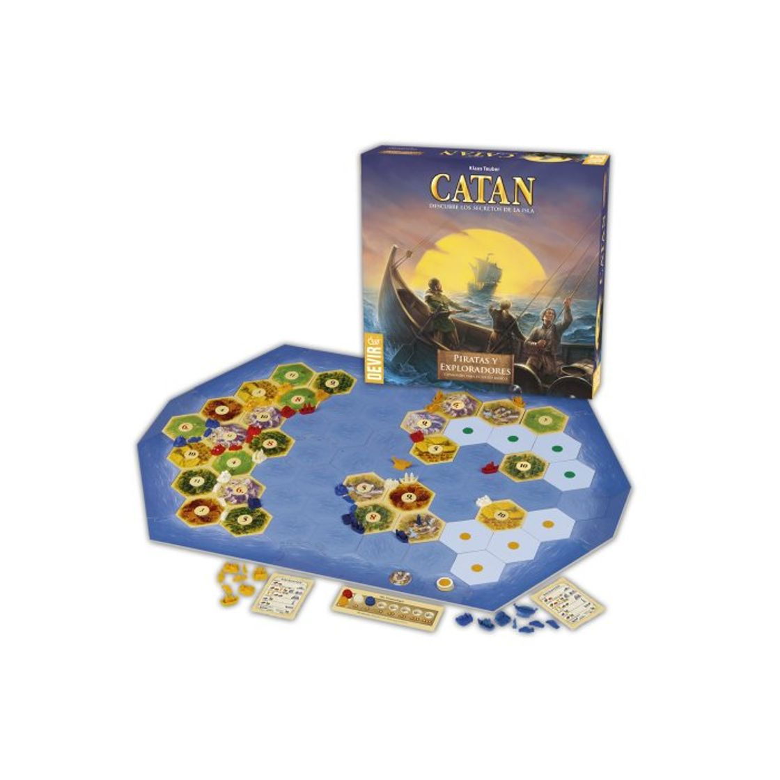 Products Devir- Catan-Piratas y Exploradores Juego de Mesa, Multicolor