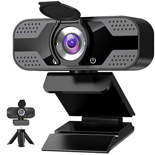 Webcam 1080P Full HD con Micrófono Y cubierta de privacidad