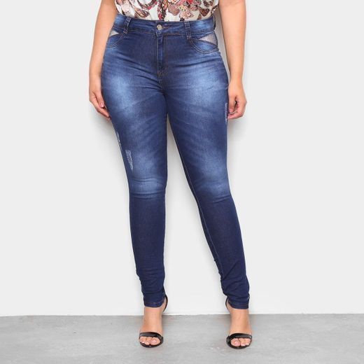 Calça Jeans Plus Size Biotipo Basic Feminina

