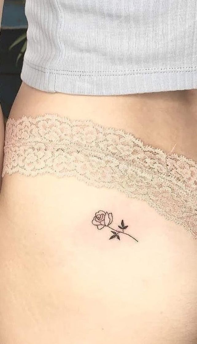 Moda Tattoo feminina delicada rosa 🌹 