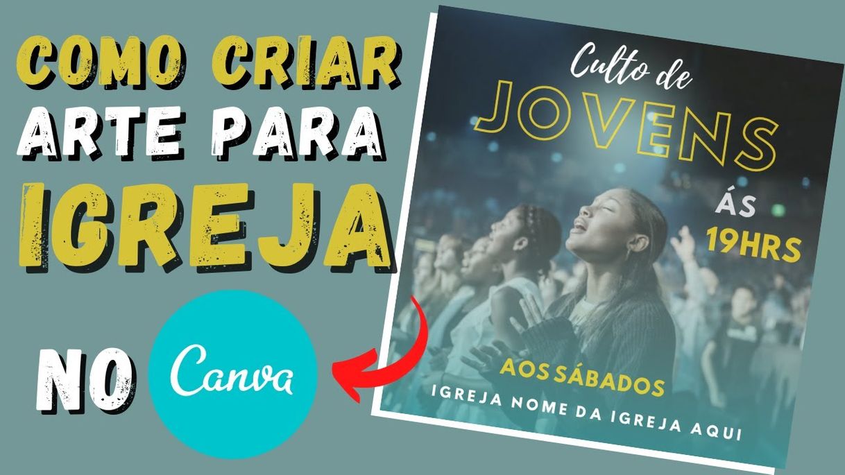 Moda Arte para igreja no canva