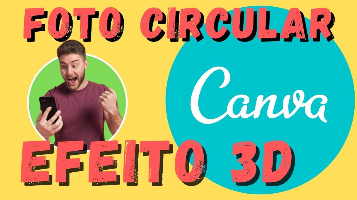 Moda Criar Foto Circular Efeito 3d no canva