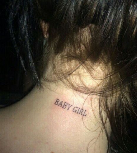 baby girl tattoo