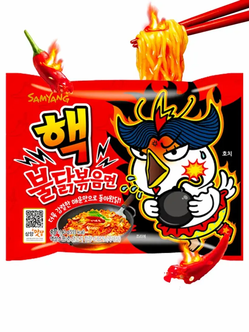 Moda Fideos Ramen Coreano Salteado Wok ULTRA SÚPER HOT Chiken