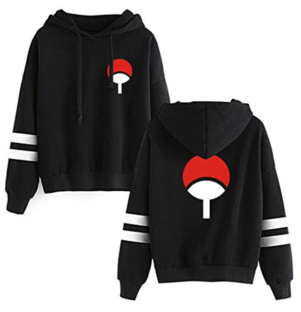 Moda HAOSHENG Naruto Uchiha Japón Cómico Casual Sudadera Moda Chula Deportiva para Hombres