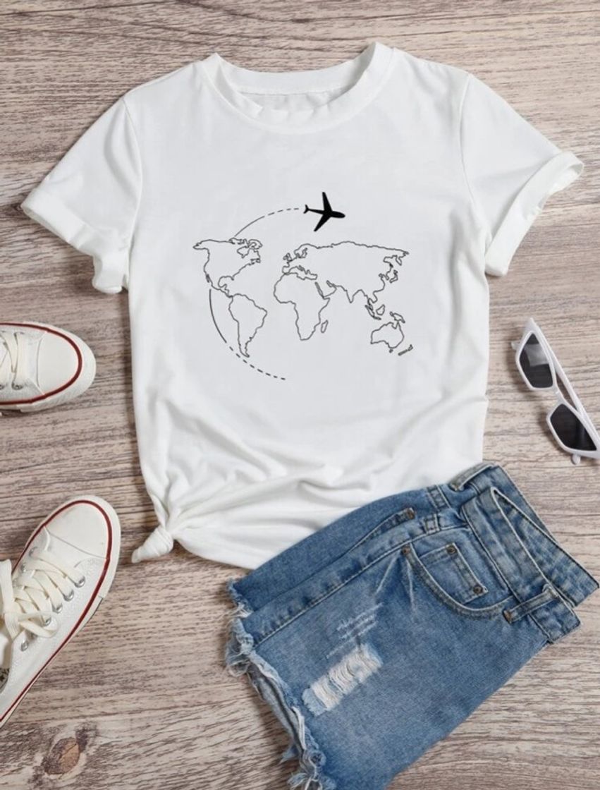 Fashion Camisa mapa