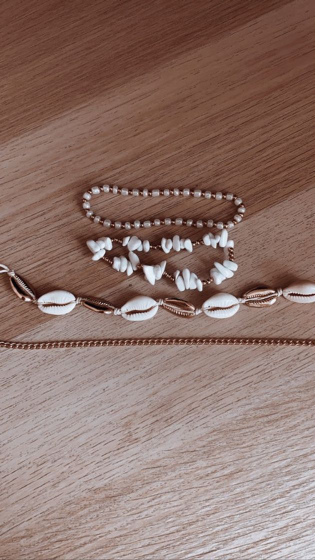 Fashion Set de pulsera tobillera con diseño de cuenta con concha 4 piezas