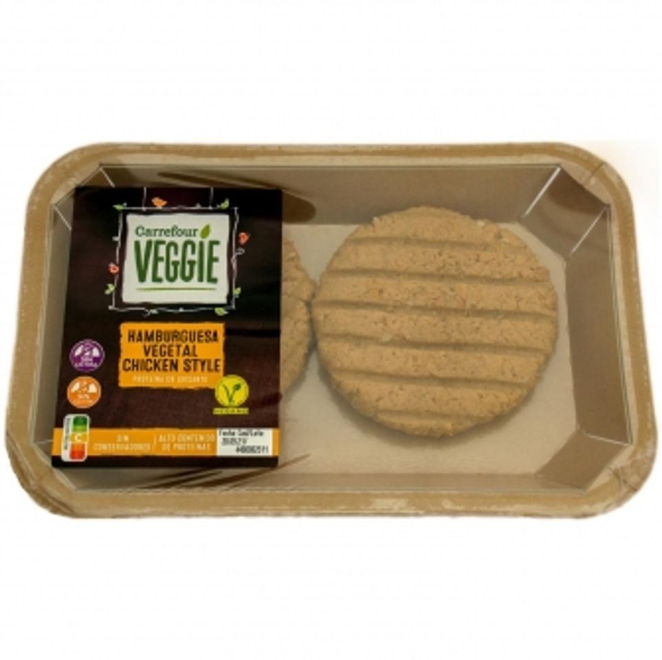 Social Burguer vegetal 100% chicken style Carrefour Veggie 230 g 