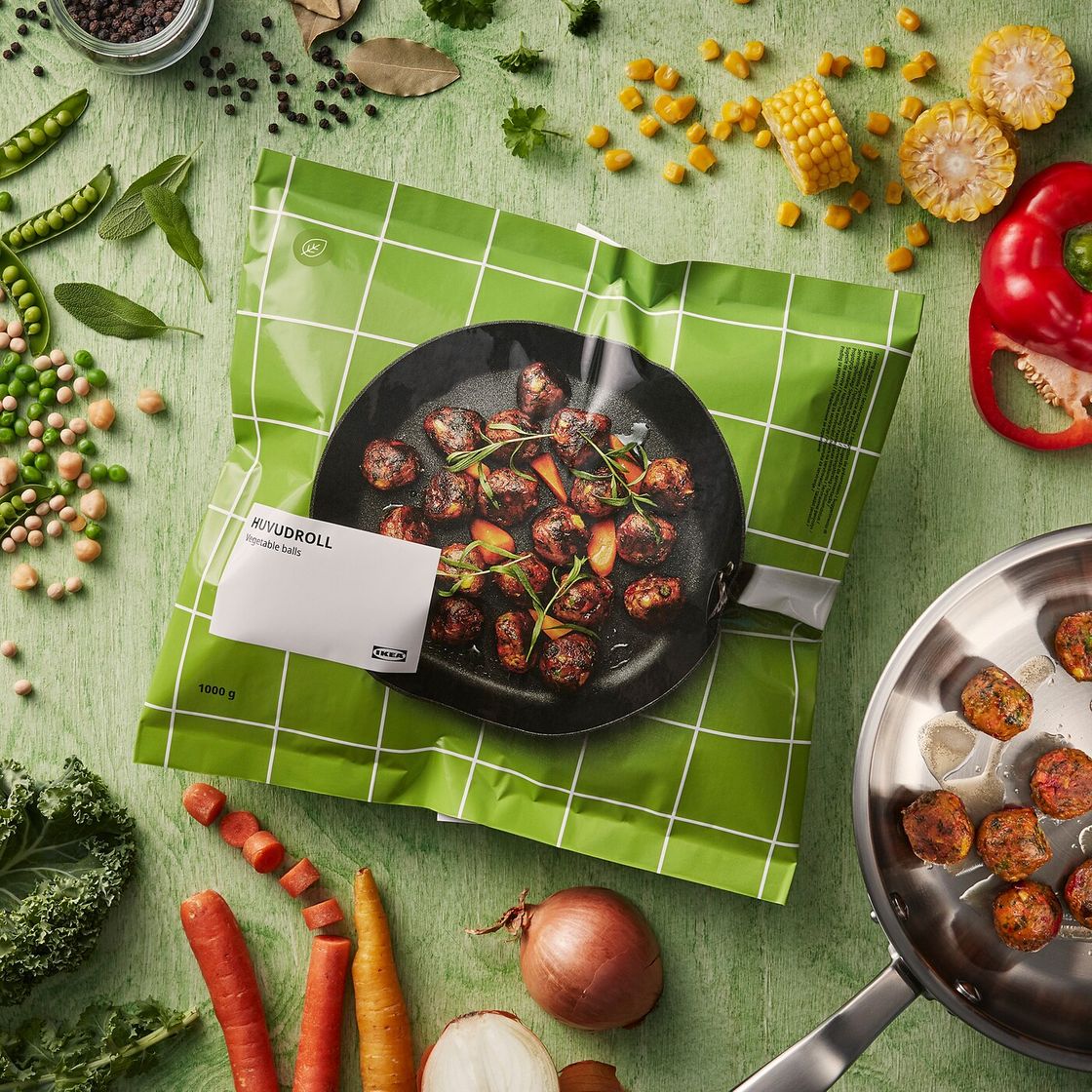Social HUVUDROLL Albóndigas verduras, 1000 g - IKEA
