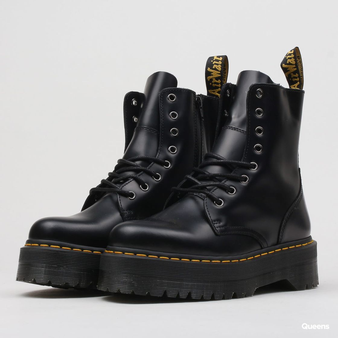 Moda Dr Martens Jadon Black Polished Smooth 