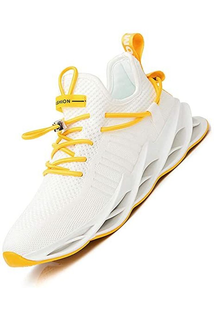 Social BRONAX Zapatos para Correr en Montaña y Asfalto Aire Libre y Deportes Zapatillas de Running Padel para Hombre Blanco Negro 39