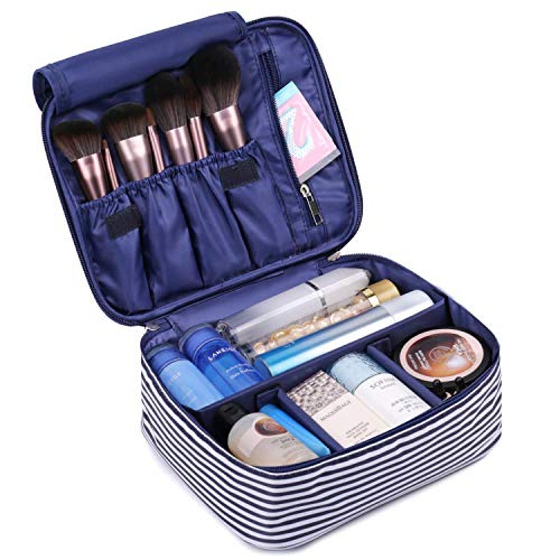 Social Neceser de Viaje para Maquillaje, Organizador Grande para Mujeres y niñas