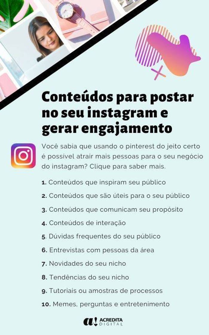 Moda Conteúdo para postar no Instagram e gerar engajamento