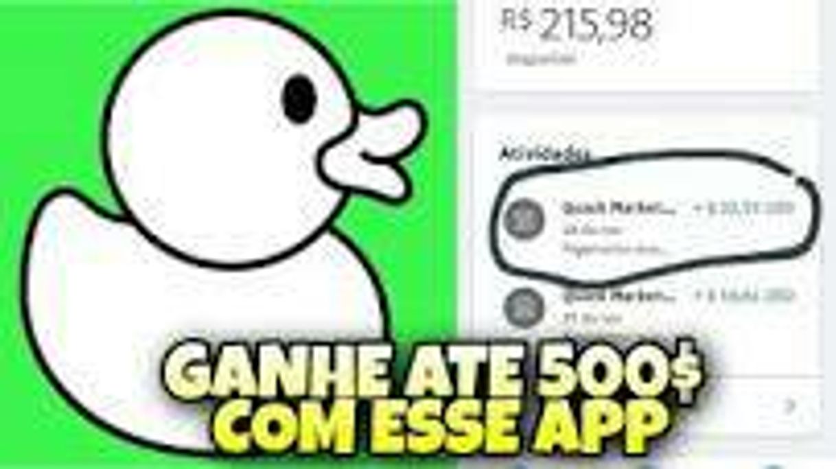 Moda Quack app pra ganhar dinheiro conhecendo pessoas