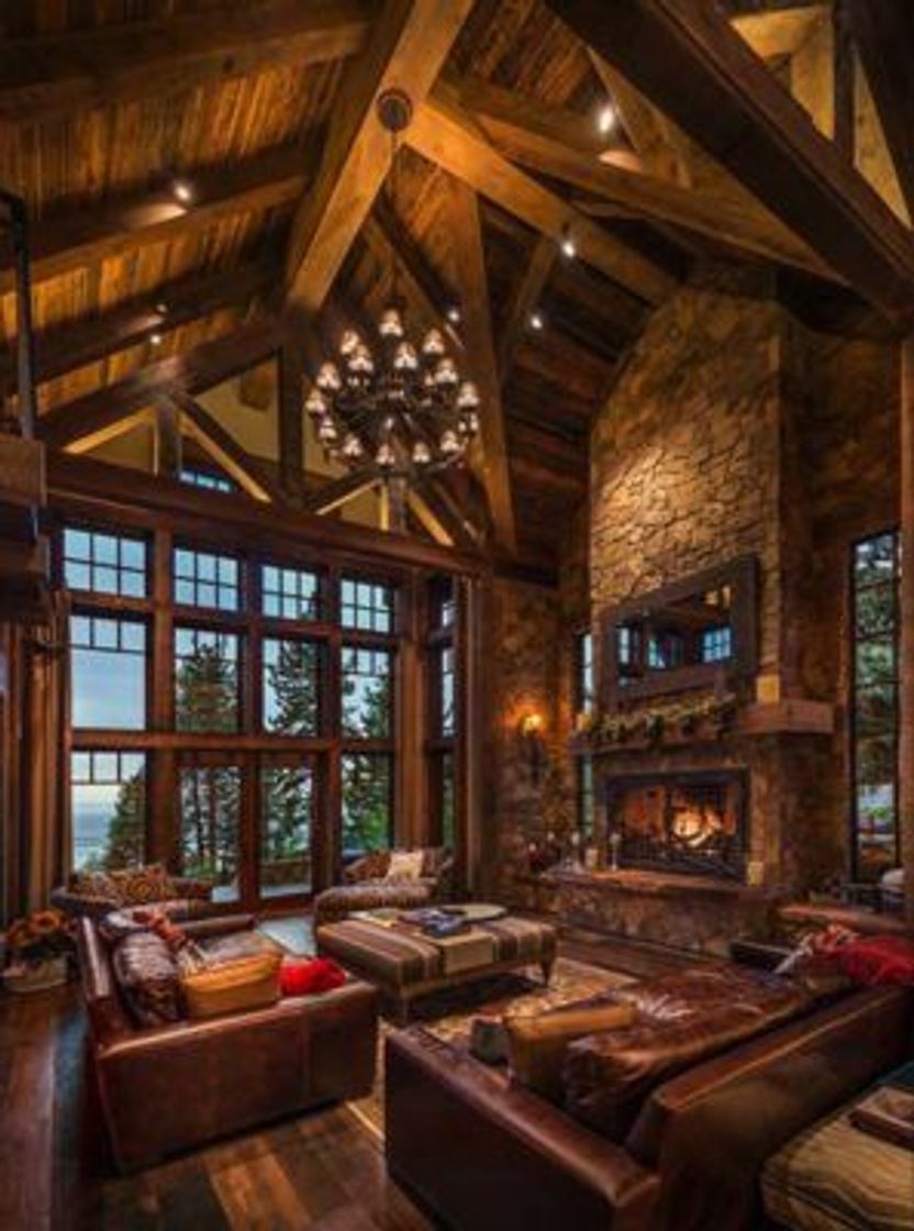 Fashion This rustic lakeside home designed by Brink Custom Homes is 