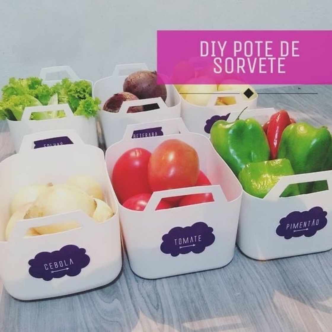 Moda Diy potes de sorvete 