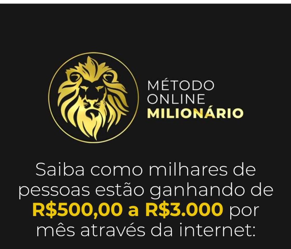 Fashion MÉTODO ONLINE MILIONÁRIO

