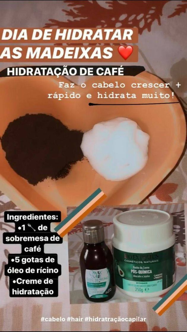 Fashion Dica para hidratar e ajudar o cabelo a crescer mais rápido ☺