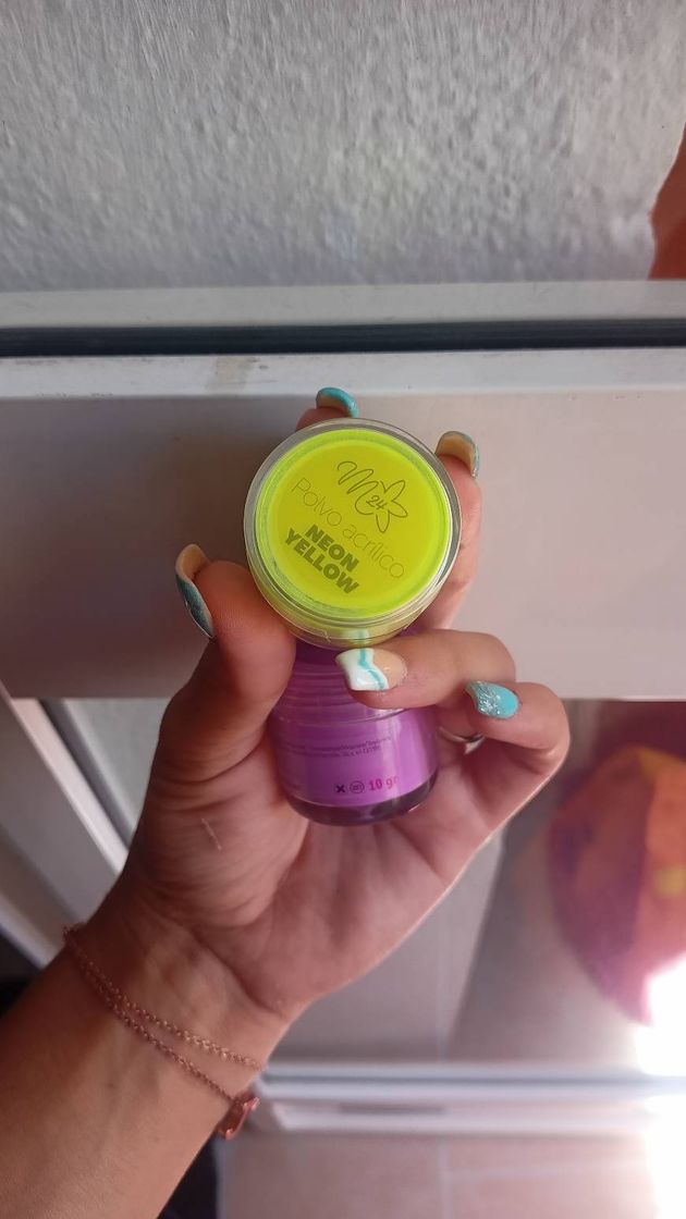 Social Polvo acrílico Neón amarillo 💛