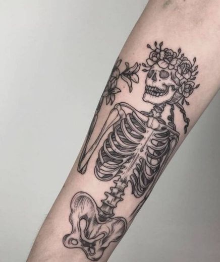 Tatuagem de esqueleto 