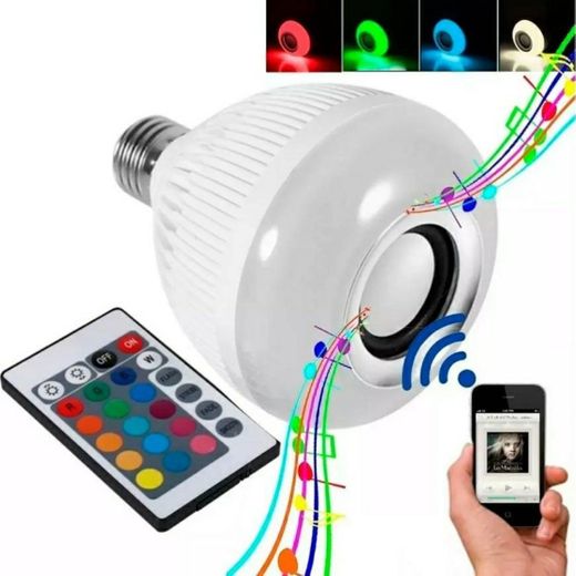 LAMPADA BLUETOOTH DE LED - CAIXA DE SOM