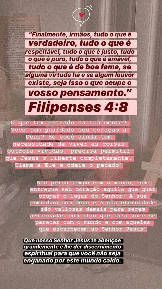 Moda Filipenses 4:8