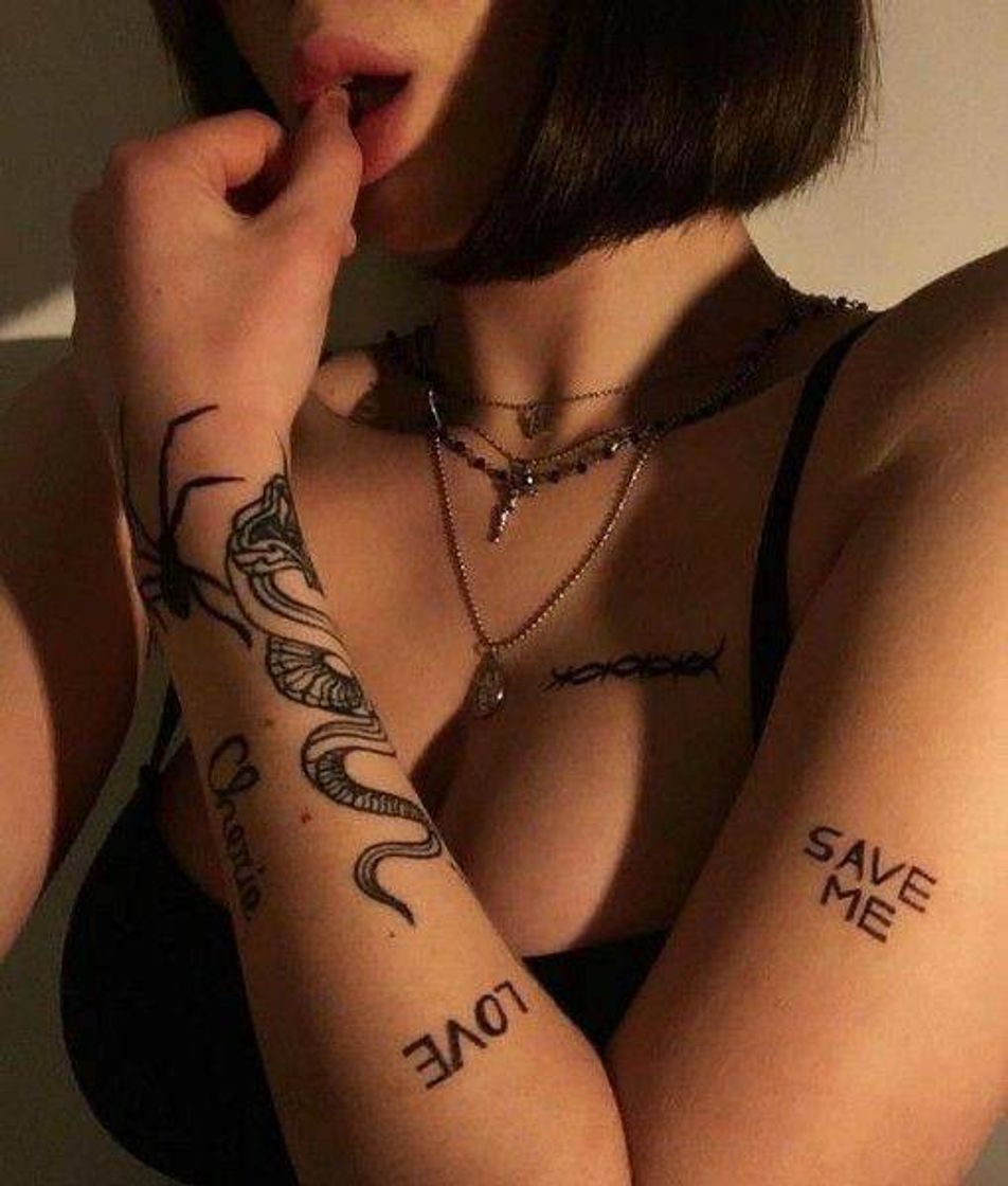 Moda inspiração de tatuagens