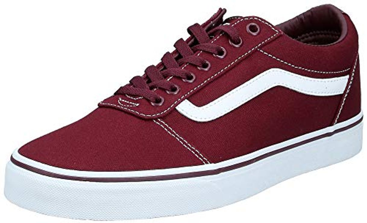 Moda Vans Ward Canvas, Zapatillas para Hombre Rojo