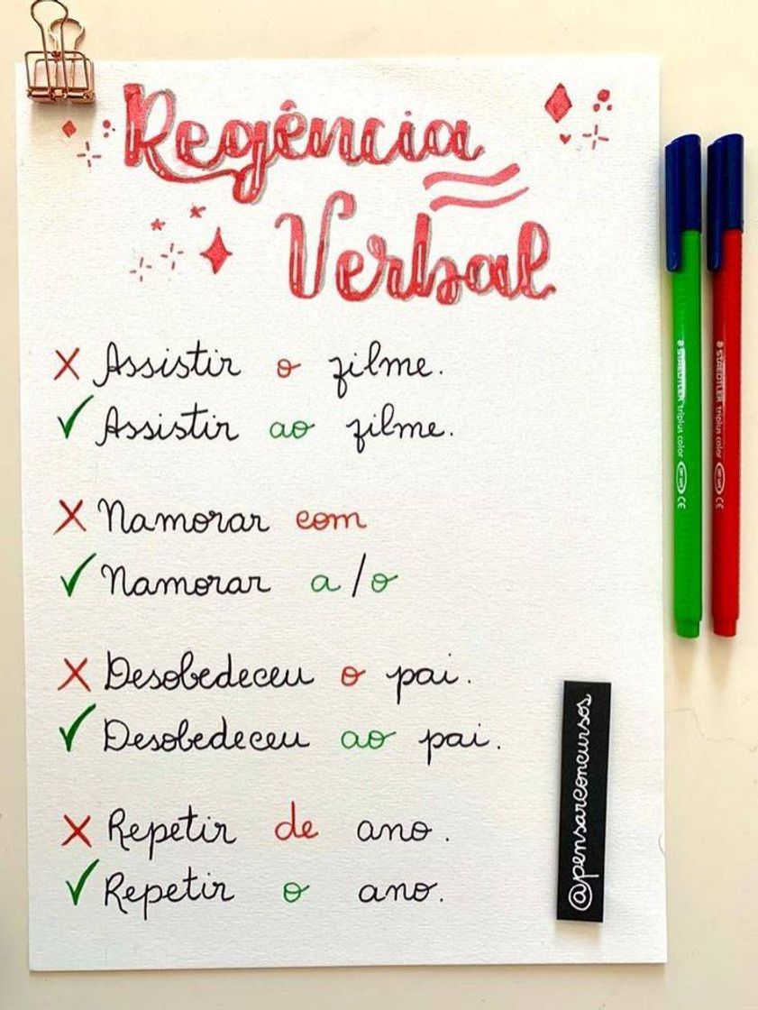 Fashion Regência Verbal