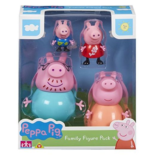 Peppa Pig Peppa Pig-6666 Pack 4 Figuras,, 0