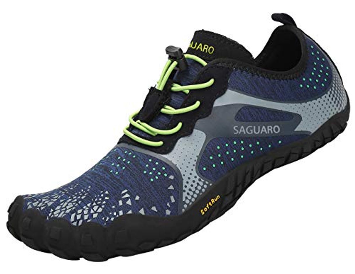 Producto SAGUARO Hombre Mujer Barefoot Zapatillas de Trail Running Minimalistas Zapatillas de Deporte