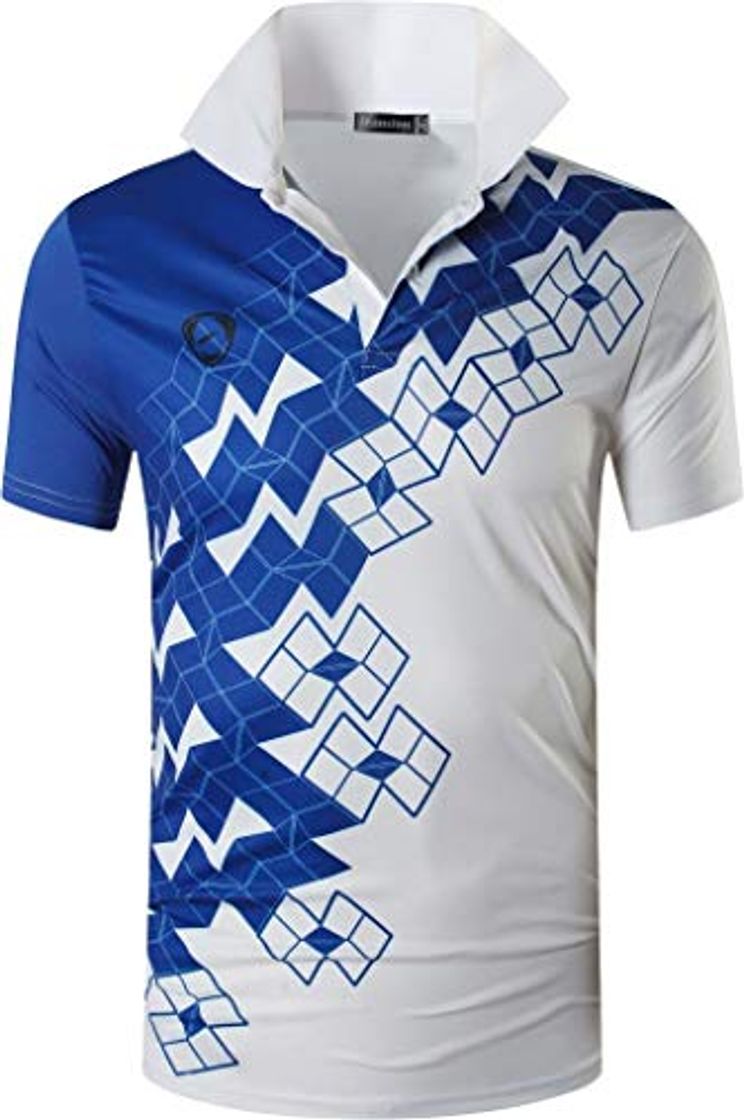 Producto jeansian Uomo Allenarsi Sportivo Poliestere Asciugatura Rapida Camicie Workout Polo Shirt T